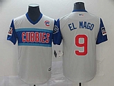 Cubs 9 Javier Baez El Mago Gray 2019 MLB Little League Classic Player Jersey